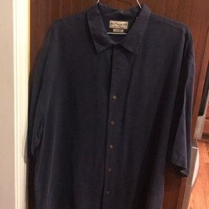 Silk Navy Shirt